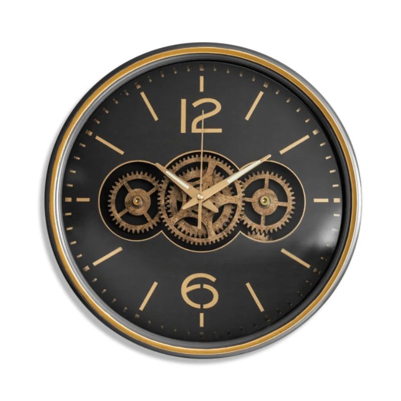 tawffex-horloge-murale-a-engrenages-60-cm-noir-et-or Horloge murale à engrenages 60 cm – noir et or